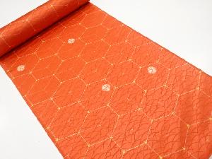 アンティーク　絞り　亀甲模様　羽尺反物